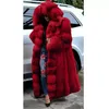 Faux Fur Womens Casacos com capuz manga comprida grossa cor sólida solta outerwear moda winter streetstyle mulher casaco roupas