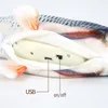 Cat Toys 28 cm elektroniczne zwierzęta zabawki USB ładowanie 3D Symulacja ryb do psów do żucia gryzienia dostawców2430