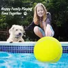 Hundespielzeugbälle, 24,1 cm, großer Tennisball, interaktives Spielzeug für draußen/innen, für mittelgroße und große Hunde, lustiges aufblasbares Gummi