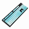 YMDK Double S 104 Dyed PBT Shine Through OEM Profile Rainbow Keycap Set Passende Cherry MX Switches mechanische Tastatur