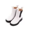 Girls Martin Boots Casual Autumn Winter PU Leather School Boy Shoes Fashion In Snow Boots 2021 NEW G1210