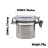 Stainless Steel Moisture Proof Jar 55*55 MM for Tobacco Storage Sealing Tank Tobacco Box Jar Smoking Accessories