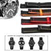 Nylon mix lederen canvas horlogeband voor Omega Speed Sea Master AT150 19mm 20 mm 21 mm 22 mm 23 mm horlogeband voor vijftig vadems H09154491815
