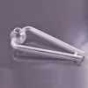 두꺼운 Pyrex 유리 오일 버너 파이프 클리어 최고 품질 14cm Lenght 30mm 볼 유리 파이프 투명한 그레이트 더블 튜브 오일 네일 파이프