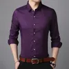 Thoshine merk lente herfst mannen shirts smart casual stijl mannelijke mode volledige lange mouw shirt ademende camisa kleding heren