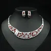 Necklace Earrings Set & Luxury Multicolor Zircon For Women Pendientes Wedding Dresssing Fashion 2022 Trendy Gift