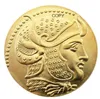 G(50) Griechenland antike vergoldete Handwerkskopie Münzen Metallstempel Herstellung Fabrikpreis