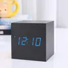 Andere klokken Accessoires Aankomst Houten LED Alarm Temperatuur Elektronische Klok Geluiden Bedien Digitale Display Desktop Kalender Tafel