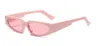 Personnalité couleur bonbon Hip Hop Disco tendance lunettes de soleil hommes et femmes Vintage rétro Triangle cadre étroit Simple lunettes de soleil
