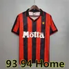 1998 AC Retro Kaka Soccer Jerseys 00 01 02 03 04 05 06 07 Gattuso Gullit Van Basten Baresi Ronaldo 93 94 95 96 Milan Rivaldo Weah Football Shirt