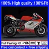 DUCATI 848R 1098R 1198R 848 1098 1198 S R 07 08 09 10 11 12 14NO.52 Bodywork 848S 1098Sホワイトレッド1198S 2007 2008 2009 2011 2012 OEMフェアリングキット