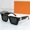 22SS Летние новые мужские женские квадратные солнцезащитные очки в толстой черной оправе Z1447E Модный тренд «Миллионер» подиумные очки для вождения на открытом воздухе221S