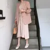 Women's high-quality blazer spring and autumn casual loose single-breasted feminine jacket Elegant mid-length office suit 210527