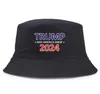 Sun Cap EUA Eleição Presidencial Trump 2024 Fisherman Bucket Chapéu Primavera Outono Outdoor 3 Estilos