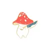 Mushroom Brooches pins Music cartoon enamel Lepal pin Badge for Women men Kids gift fashion jewelry will and sandy1366986