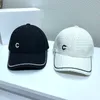 أسود أبيض قبعة بيسبول مصمم عارضة للجنسين زوجين قبعة فاخرة أزياء النساء الرجال Casquette المجهزة القبعات قبعة D2109296HL