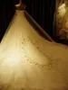 Bescheiden land westerse bruidsjurken Trouwjurken met afneembare treinkant Lange mouw Vintage Bruidsjurk Plus Size Vestido de Novia