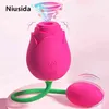 NXY Vibratörler Niusida Meme Sucker Gül Titreşimli Yumurta Seks Oyuncak Çiçek Emme Yetişkin G Spot Klitoris Clit Klitoral Emme Kadınlar Vibratör 0104