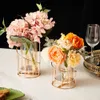 Heminredning Crystal Candle Holder Dekorativa matbord Centerpiece Geometrisk Centerpiece Wedding Centerpieces för tabeller 210722