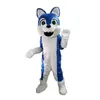 Halloween husky wolf maskot kostym hög kvalitet skräddarsy tecknad anime tema tecken unisex vuxna outfit jul karneval fancy klänning