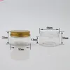 Пустые Pet Plastics JARS алюминиевые золотые крышки четкие горшки косметика 30G 1oz Container 50PCGoods qty