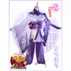 Game Genshin Impact Shogun Raiden Cosplay Costume Baal Genshin Cosplay Wig Kimono Suits Sexy Women Uniform Dress Full Set Y0903