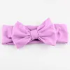 DHL 200pcs/lot 12 C Cotton Headbands With Big Bows For New Birth girls Quality Headwear For Kids FDA07 X0722