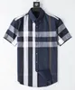 Luxurys Designers Mens Dress a shirts 패션 비즈니스 와인 리셉션 칵테일 다이스 셔츠 프린트 남성 V 넥 긴팔 캐주얼 M-3XL #01