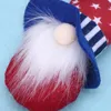 4pcs Patriotiska Gnome Presenter Party Independence Day Gnomes Handgjorda Skandinaviska Tomte Elf Dwarf Plush Doll Hem Pendants