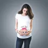New Cute Pregnant Maternity Clothes Casual Pregnancy T ShirtsBaby Print Funny Pregnant Women Summer Tees Pregnant Top Streetwear X0527