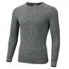 Vår Höst Mode Sport Tröjor Män Långärmad Pullovers Man O-Hals Casual Slim Fit Sweater Gym Fitness Stickning Toppar 211008