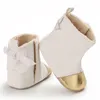 First Walkers Baby-Stiefel für Kleinkinder, geborene Mädchen und Jungen, Outdoor-Sofa-Schuhe, Booties, Unisex, solide Schnürung, Schnalle, Schoenen