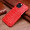 Designer Fashion Phone Cases for iPhone 14 14Plus 14Pro 13 12 11 Pro Max XR Xs Luxury Crocodile pattern Genuine leather Cover Case