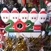 2021 14スタイルサンタクロースエルクスノーマン家族クリスマスおもちゃツリークリスマス飾りギフトママ父キッドグランマドアプレートペンダント35c3