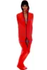 Costume da mummia in lycra spandex rosso Sacco a pelo con maniche a braccio interne Abito unisex Sacchi per il corpo Sacchi a pelo Catsuit Costume Full Outf239z