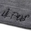 Högkvalitativ Lil Peep Casual Beanies För Män Kvinnor Mode Strikkad Vinter Hat Solid Hip-Hop Skullies Hat Bonnet Unisex Cap Y21111