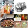 Drinkware deksel mason jar shaker deksels roestvrijstalen deksel voor gewone mond metselaar inblikken potten roestbestendige cocktail shaker droge rub cocktail 70 mm