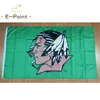 NCAA North Dakota Fighting Hawks Vlag 3x5ft 90cm x 150cm Polyester vlaggen Banner decoratie vliegende huis tuin flagg feestelijke geschenken