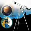 HD 100X 조정 가능한 천문 망원경 삼각대 나이트와 공간 알루미늄 단안주