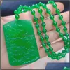 Necklaces & Pendants Jewelry Natural Ice Species Charms Emperor Green Chalcedony Landscape Brand Pendant Drop Delivery 2021 Sfmro