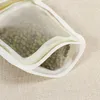 Återanvändbar matlagring Zipper Väskor Mason Jar Form Snacks Airtight Seal Saver Leak-Proof Kitchen Organizer Väskor Fyra storlekar