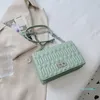 Rosa Handtaschen Damen Schulter Pu Leder Mini Umhängetaschen für Damen 2021 Einfarbig Kleine Geldbörse Messenger