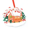Nieuwe sneeuwpop kerstboom geel huis ornamenten diy handgeschreven groeten hars hanger kerstversiering