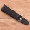 Watch Bands Accessories Silicone Strap Curved Interface 24mm Pin Buckle Men's For All Brands