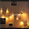 Wydarzenie Świąteczne Dostawy Garden6M 20 LED Ball String Fairy Lights Wedding Home Decoration Lampa Bulb Wakacyjny Party Lampy Garden Garland 20 SZTUK