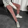 Sweatpants الرجال 2021 جديد الخريف الشارع الشهير المتناثرة السراويل الساق واسعة الحريم ركض X0723