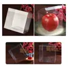 10st Transparent Cube Box Clear Candy Treat Plast Presentförpackning för Baby Shower Wedding Birthday Party - 10x10x10cm Wrap204U