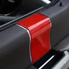 Bil innerdörrhandtag Trim Dcoring klistermärke för Ford F150 15+ Auto Interior Tillbehör Röd 4st
