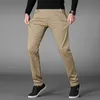 4 Farben Casual Hosen Männer Klassische Stil Business Elastische Baumwolle Slim Fit Hose Männlich Grau Khaki 210709