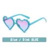 Wholesale Korean Style Candy Heart Children's Sunglasses Cute Sunscreen Eyeglasses Fashion Party Girls Kid Pink Glasses fast ship